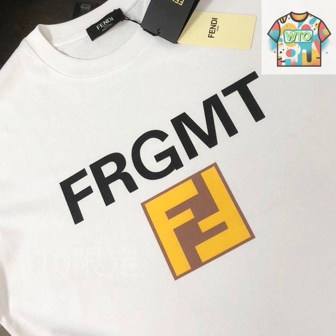 今日 FENDI Summer Casual Short-Sleeve ベスト Premium Logo-3