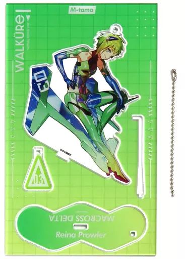 雑貨　レイナ・プラウラー 実田千聖描き下ろしアクリルスタンドキーホルダー 「マクロスΔ」 M魂オリジナルグッズ 2020 中古】雑貨 レイナ・プラウラー 実田千聖描き下ろしアクリル