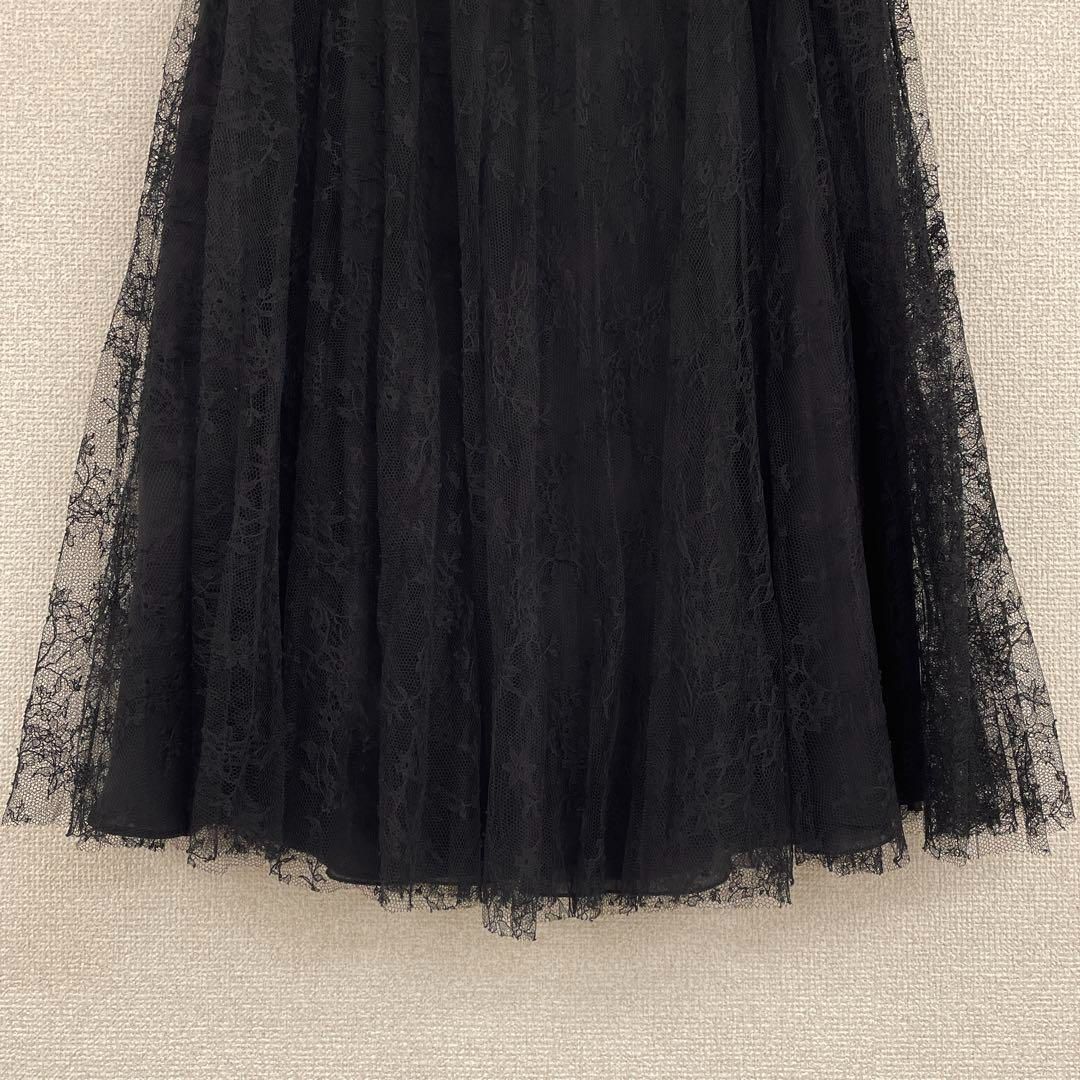 ◎VALENTINO ヴァレンティノ 総レース スカート フレア 花柄 チュール