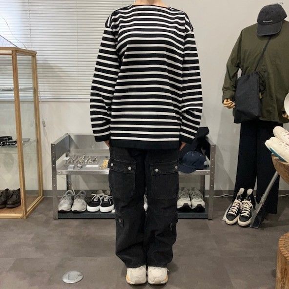 Yonetomi ヨネトミ WAVE COTTON BASQUE KNIT P/O 〈BOAT NECK