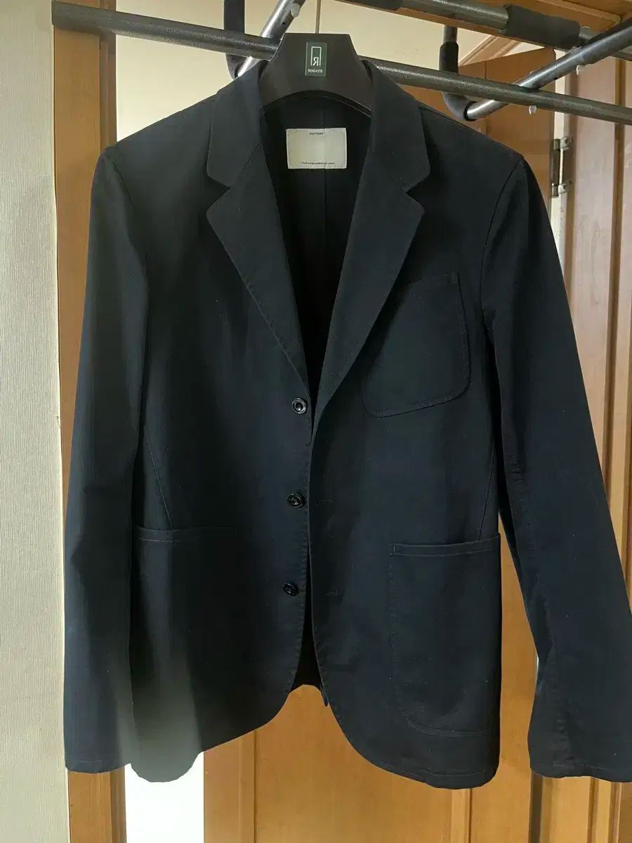 ポッタリー ネイビー コットン スポーツ セットアップ ジャケット 2 パンツ 1 サイズ