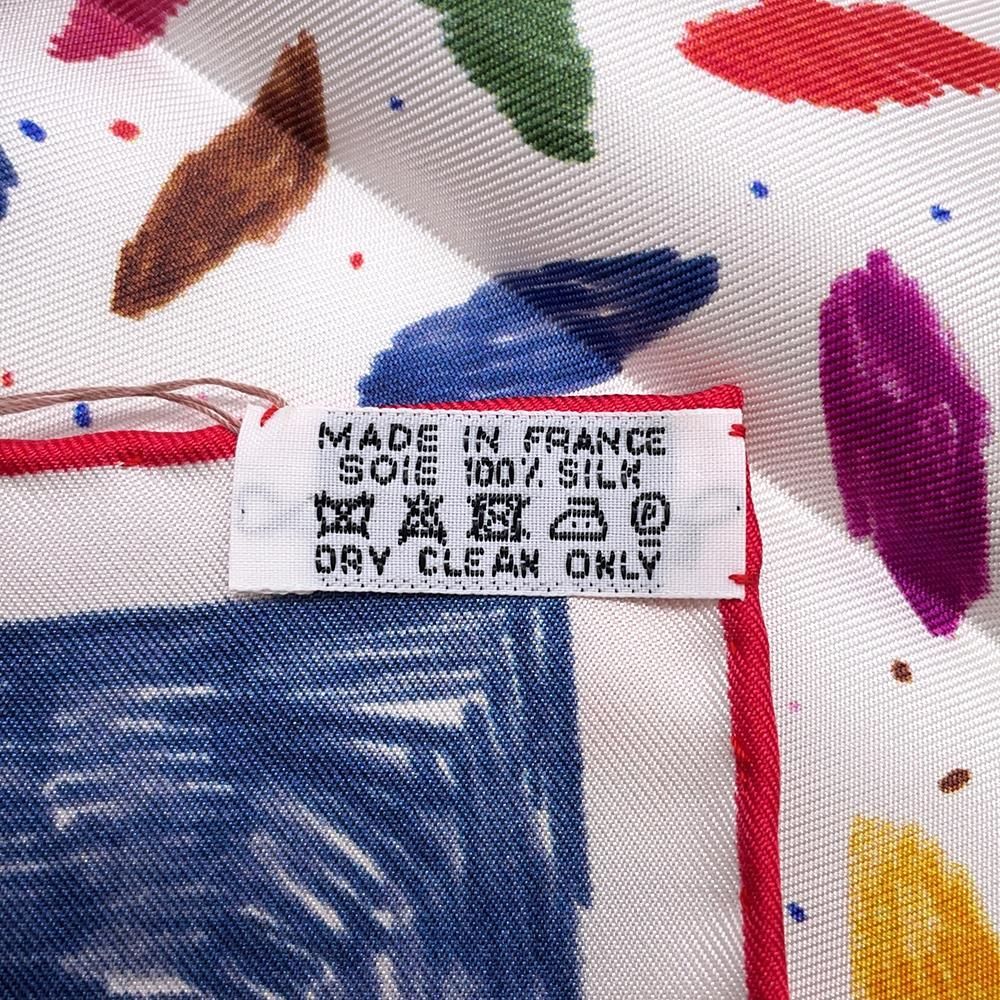 HERMES カレ90  スカーフ  Chacun Fait Son Nid Hermes Scarf Stole Chacun Fait Son Nid Blue Animal Bird Silk