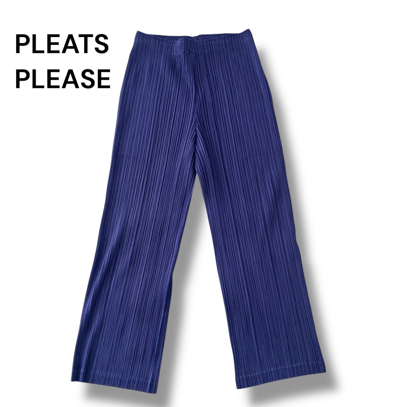 美品】PLEATS PLEASEプリーツプリーズTHICKER ブルー