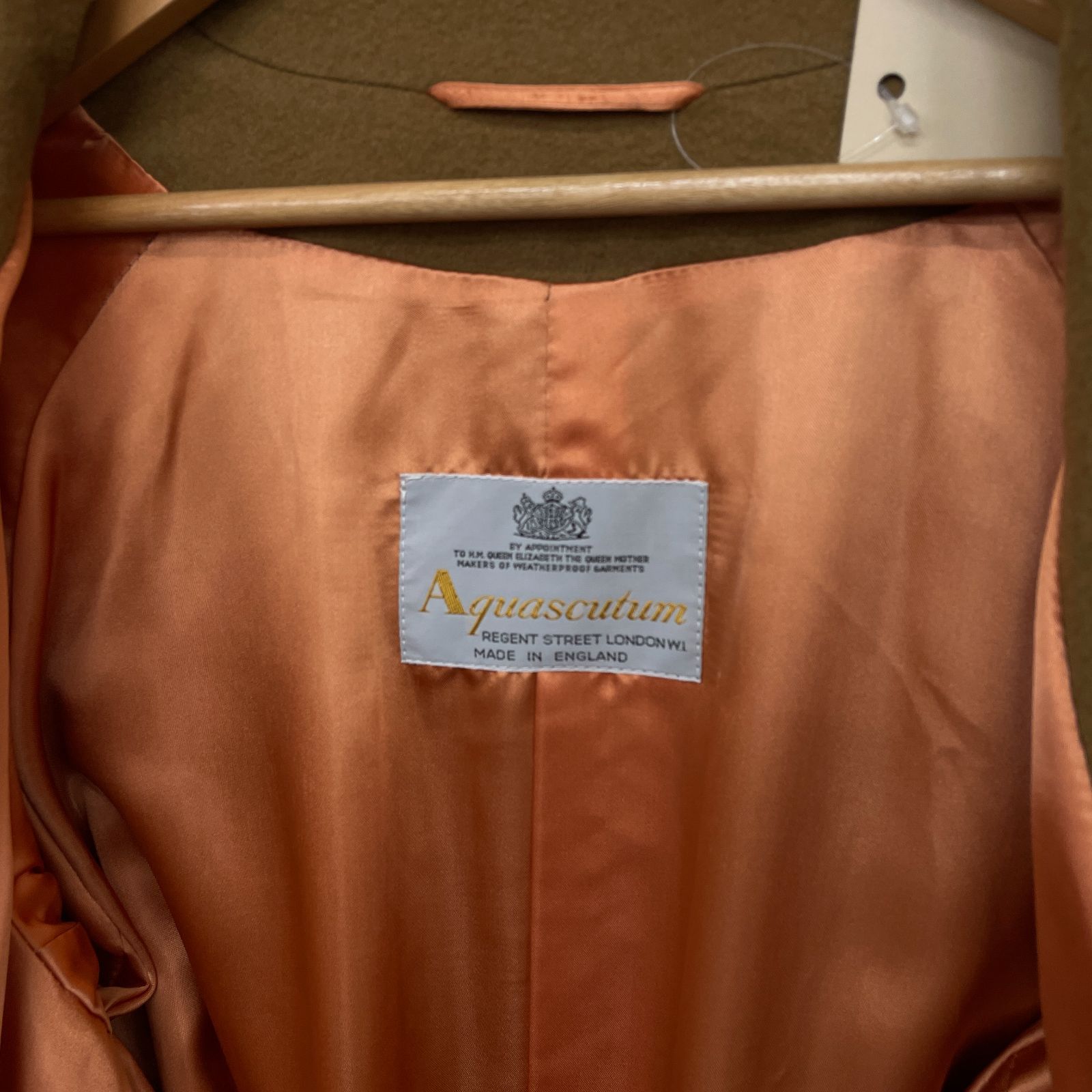 アクアスキュータム Aquascutum トップ カシミヤ100％ ロングコート