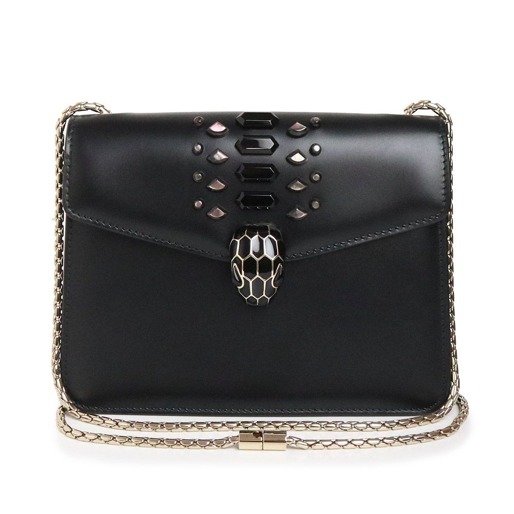 ブルガリ セルペンティ フォーエバー チェーン ショルダーバッグ 斜め  