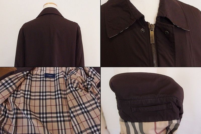 199244】BURBERRY LONDON バーバリーロンドン 中綿 ステンカラー