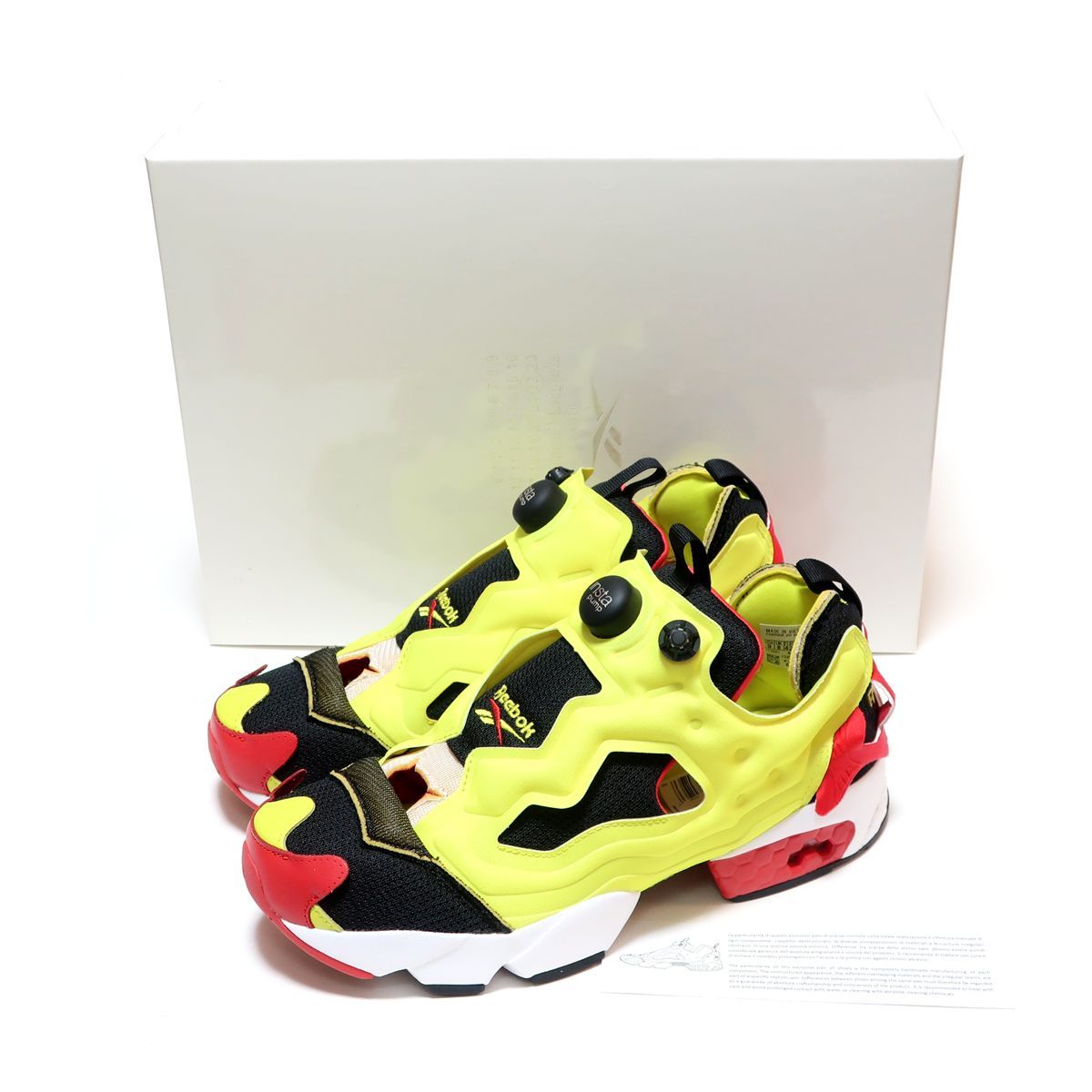 Maison Margiela REEBOK INSTAPUMP FURY CITRON US6 24cm メゾン マルジェラ リーボック  インスタポンプ フューリー シトロン イエロー