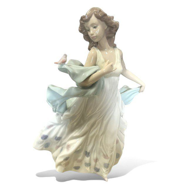 LLADRO|リヤドロ 6193 夏のセレナーデ 女性 フィギュリン 陶器 人形 置物 インテリア 西洋 工芸品