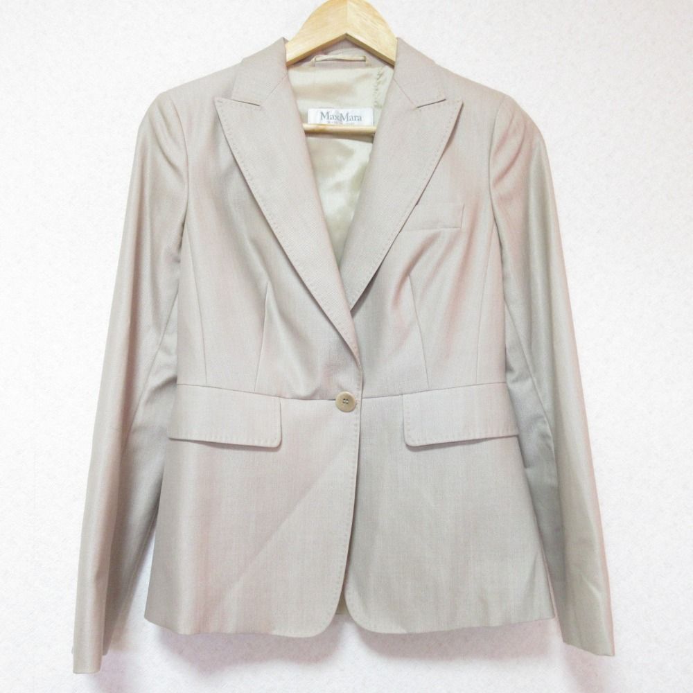美品 Max Mara マックスマーラ シルクブレンド ストレッチ 美品 Max Mara マックスマーラ シルクブレンド ストレッチ