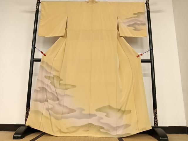 平和屋着物●訪問着 箔散らし 暈し染め 金銀彩 正絹 AAAU8463zg