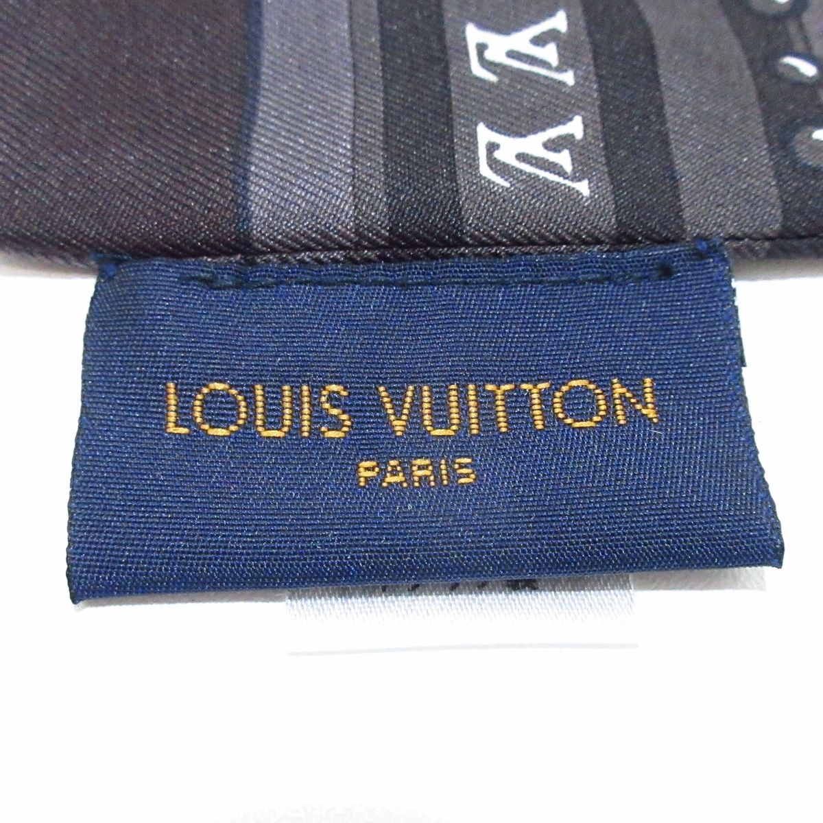 Louis Vuitton スカーフ ブラウン アイボリー ルイヴィトンバンドー LV ワールド ブラウン レディース