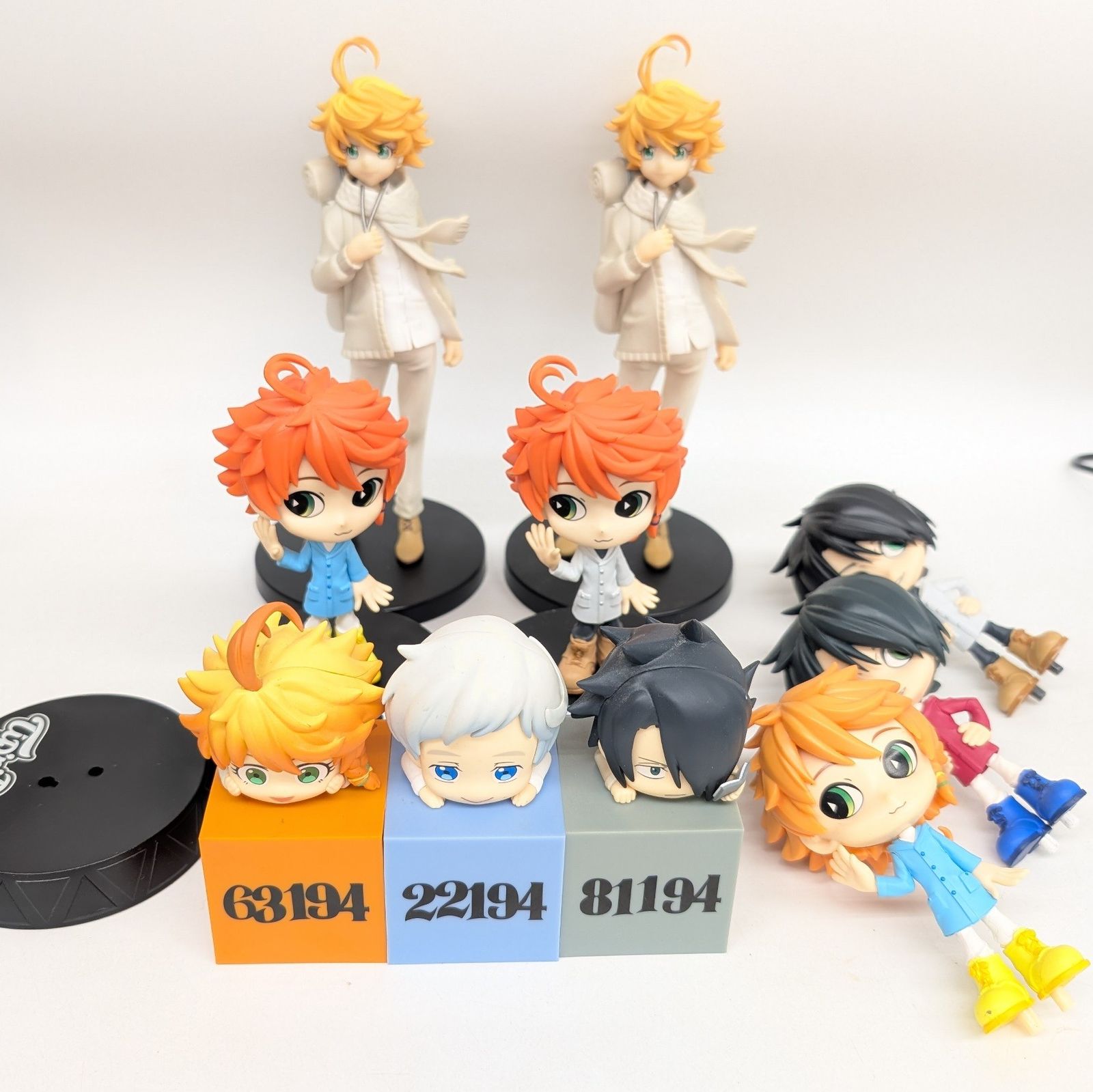 約束のネバーランド フィギュアまとめ売り エマ/レイ/ノーマン