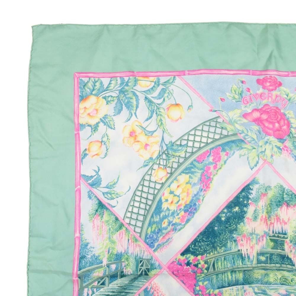 美品 HERMES エルメス カレ 90 スカーフ GIVERNY モネの庭