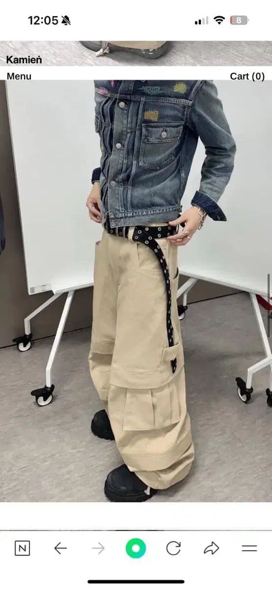 2 カミエン タイタン バギー パンツ ベージュ フルセット