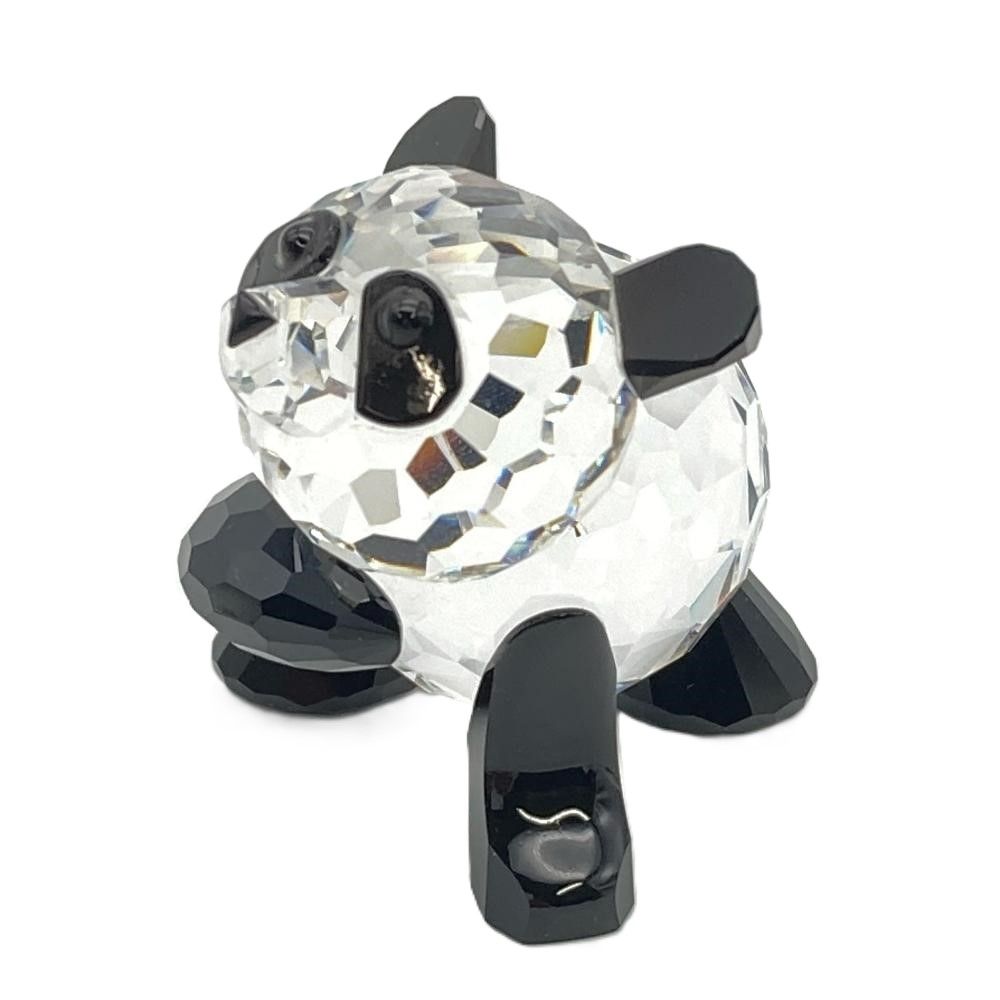 SWAROVSKI - スワロフスキー SWAROVSKI マザーパンダ オブジェ 置物 181080 クリア【中古】 スワロフスキー SWAROVSKI マザーパンダ オブジェ 置物 181080