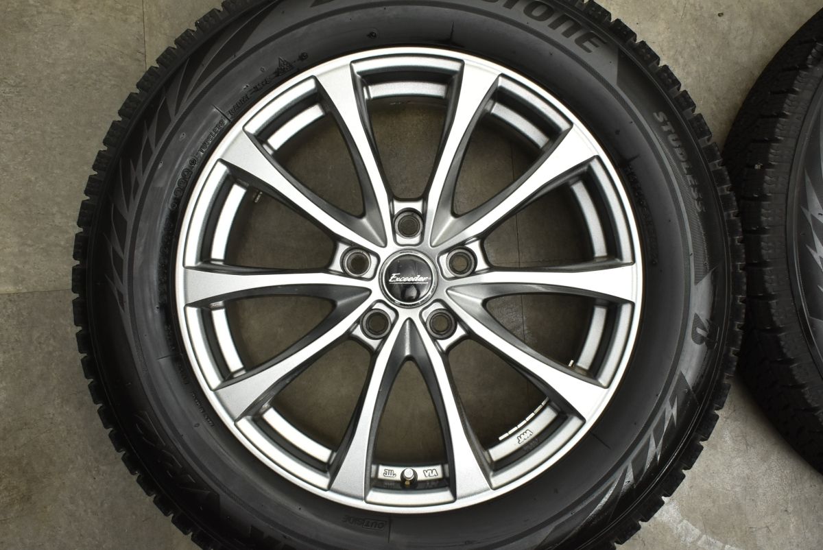 驚きの価格、海外直輸入！ バリ溝 製 ウェッズ ジョーカー 17in 7J 38 PCD114.3 ブリヂストン ブリザック VRX2 225 60R17 アルファード ヴェルファイア