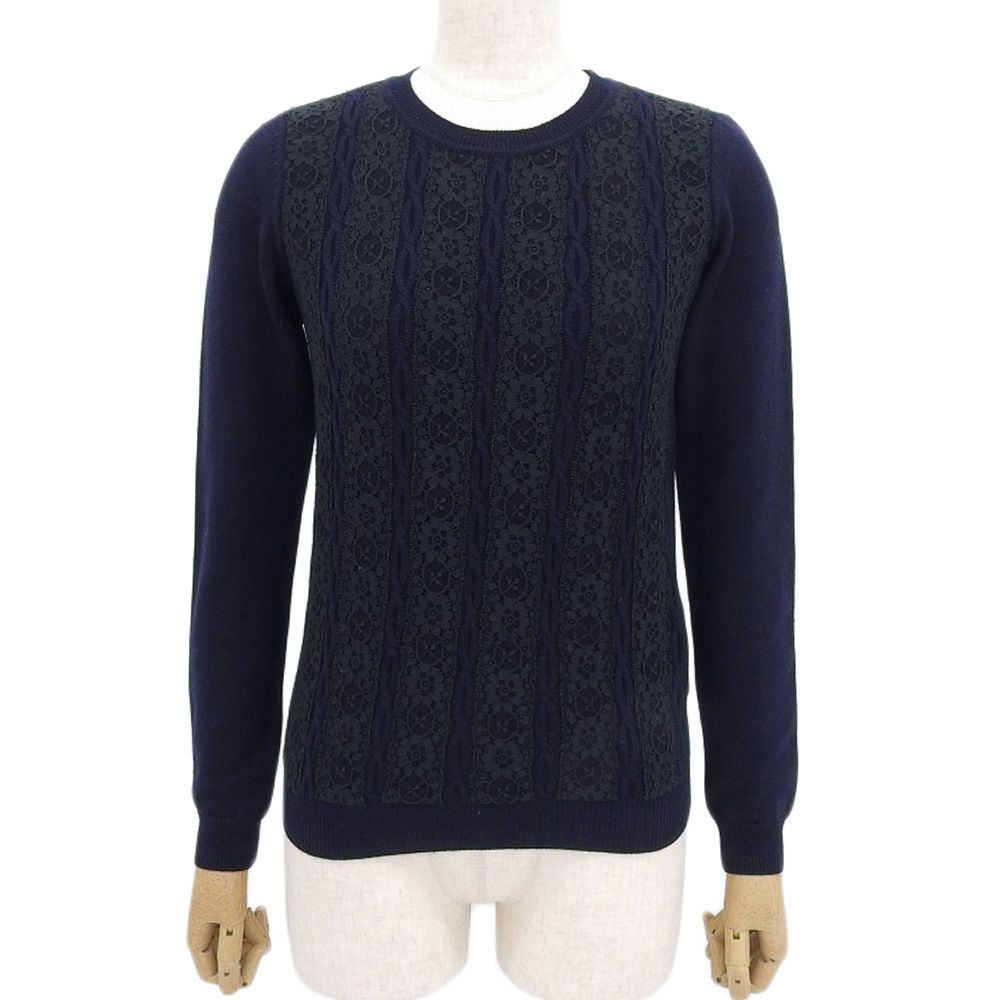 超美品 ヴァレンティノ VALENTINO 現行白タグ フロント 花柄 レース