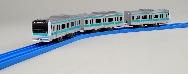 即発送【大宮鉄道博物館限定 プラレール】たのしい列車シリーズ E233系 埼京線