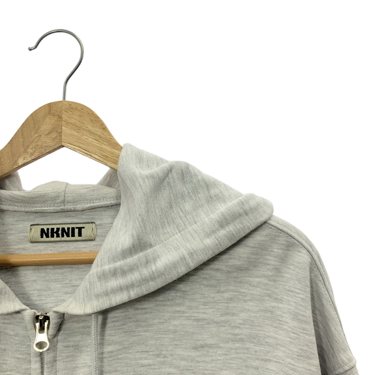 美品】 NKNIT / ンニット | logo embroidery ZIP hoodie ロゴ
