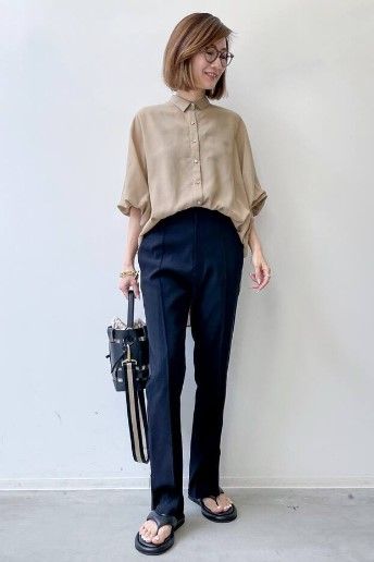 2022SS L'Appartement アパルトモン Dolmansleeve Sheer Blouse