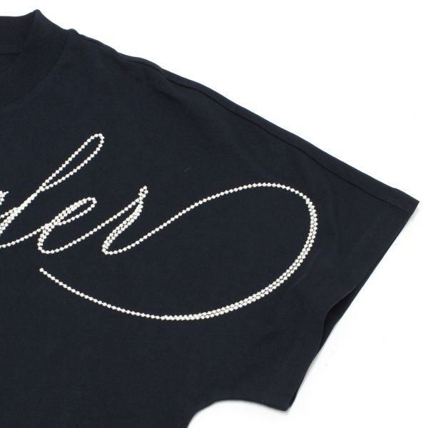 25SSモデル モンクレール MONCLER レディース ビッグロゴ刺しゅう Tシャツ【ネイビー】 8C00003 89AUO 778/【2025SS】l-tops MONCLER 25SSモデル モンクレール レディース ビッグロゴ