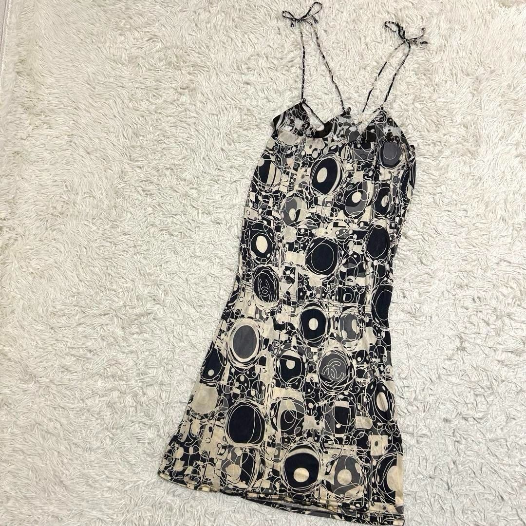 CHANEL CC ココマーク バブルココ シルク 水着 ワンピース