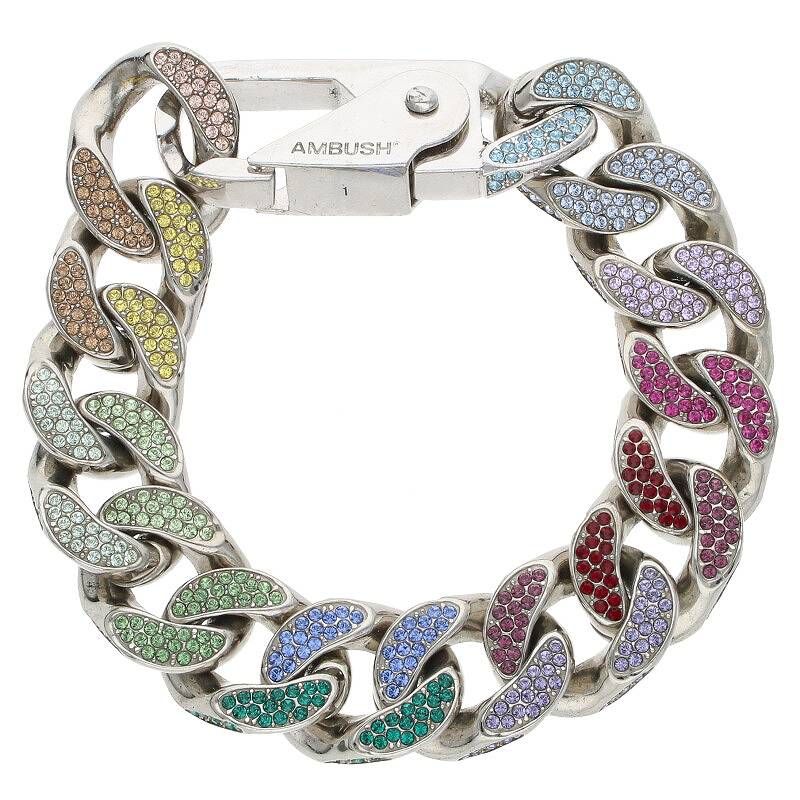 アンブッシュ カラーストーンクラシックチェーンブレスレット
