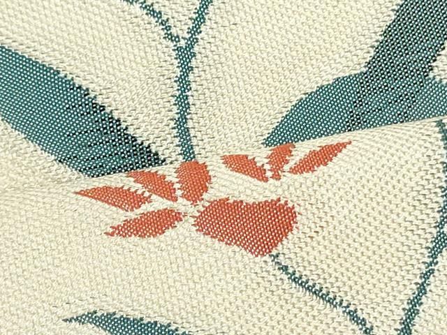 平和屋着物○名門木屋太 今河織物 六通柄袋帯 花丸文 正絹 逸品  