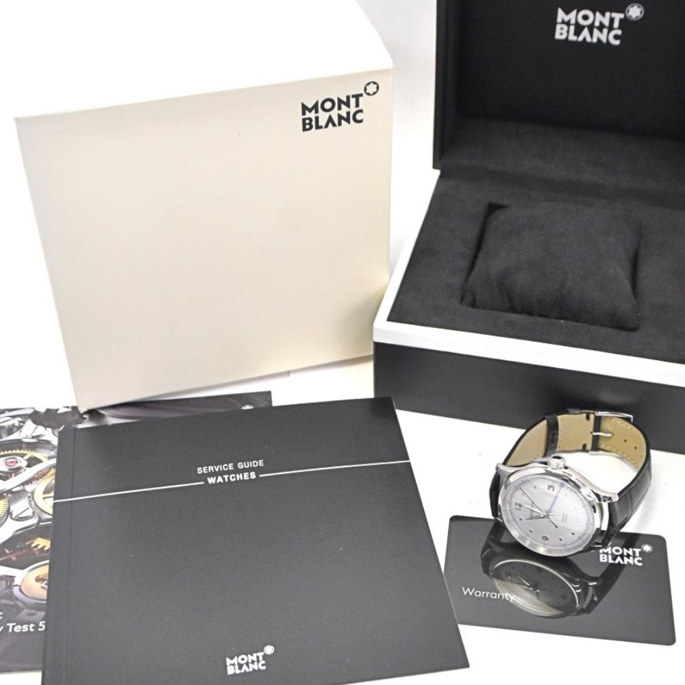値下 モンブラン MONTBLANC 119948 ヘリテイジ GMT 自動巻き