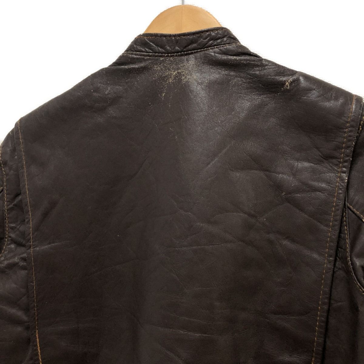 メンズ□□60s Brooks Leather Sportswear メンズ衣料 ジャケット レザージャケット 32 ブラウン