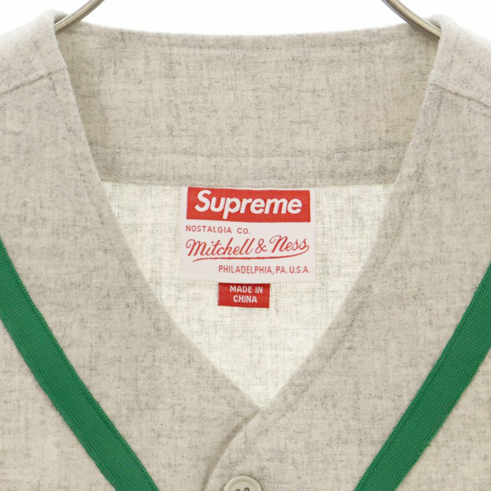 SUPREME (シュプリーム) 23AW ×Mitchell & Ness Wool Baseball Jersey