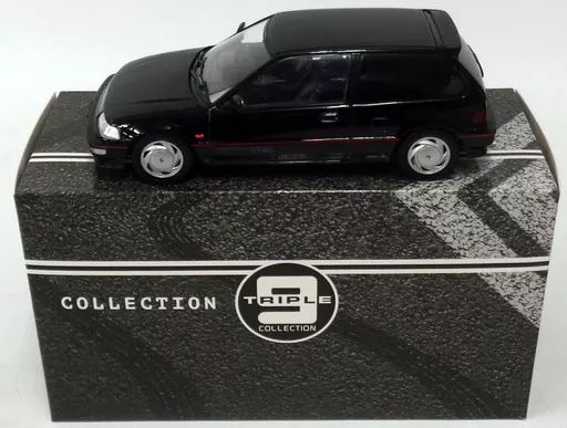 ミニカー 1 18 HONDA CIVIC EF-9 SiR 1990 ブラック T9-1800101