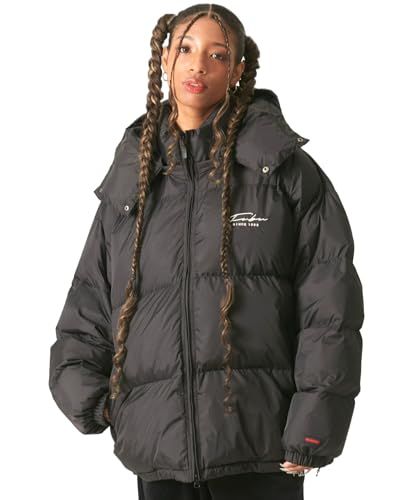 フブ ジャケット ダウンジャケット メンズ レディース 中綿ジャケット アウター ジャンパー ブランドロゴ 冬服 fam 42300 ブラック