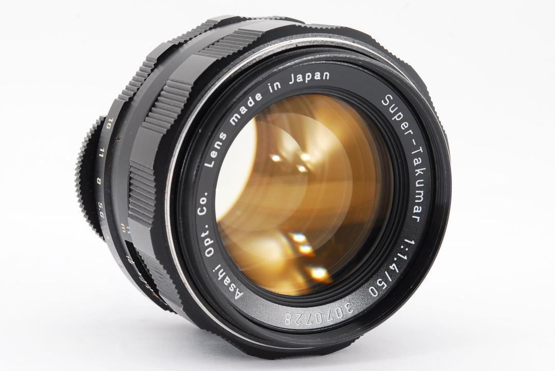 Super Takumar 50mm F1.4 黄変なし フード付 L730 - ゆしのカメラ