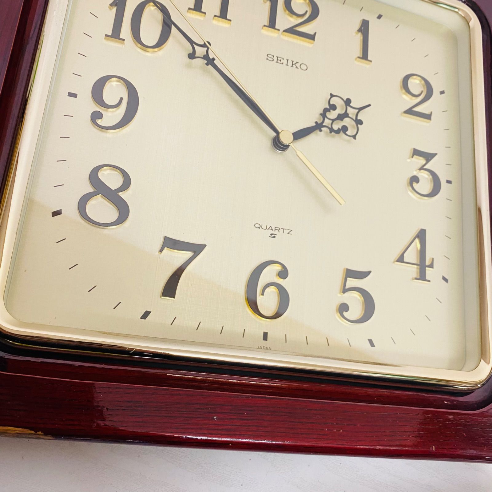 SEIKO 昭和レトロ 壁掛け時計 クォーツ QE635B - メルカリ