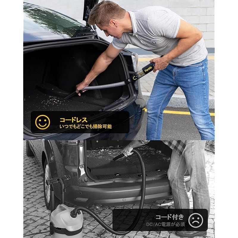 Fanttik Slim V8 Apex ハンディクリーナー 車用掃除機 19000Pa 強力