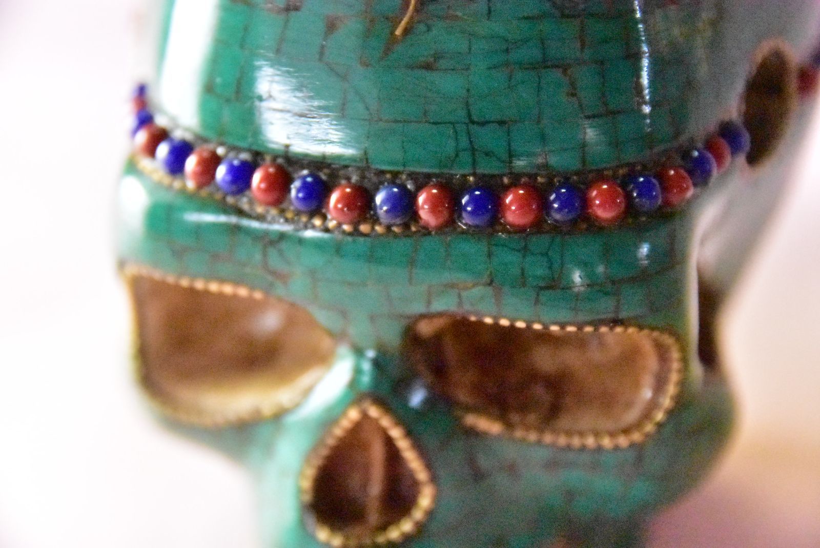 チベタンスカル　カパーラ　レジン亀甲 チベタンスカルカパーラレジン亀甲