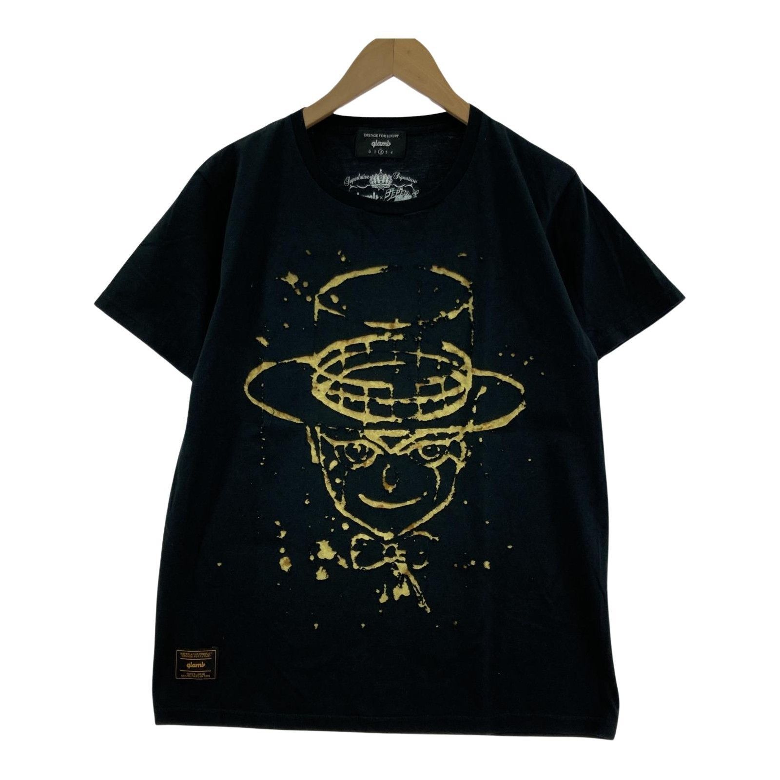 glamb グラム ジョジョの奇妙な冒険 岸辺露伴 Tシャツ 黒 glamb グラム ジョジョの奇妙な冒険 岸辺露伴 Tシャツ 黒 - メルカリ