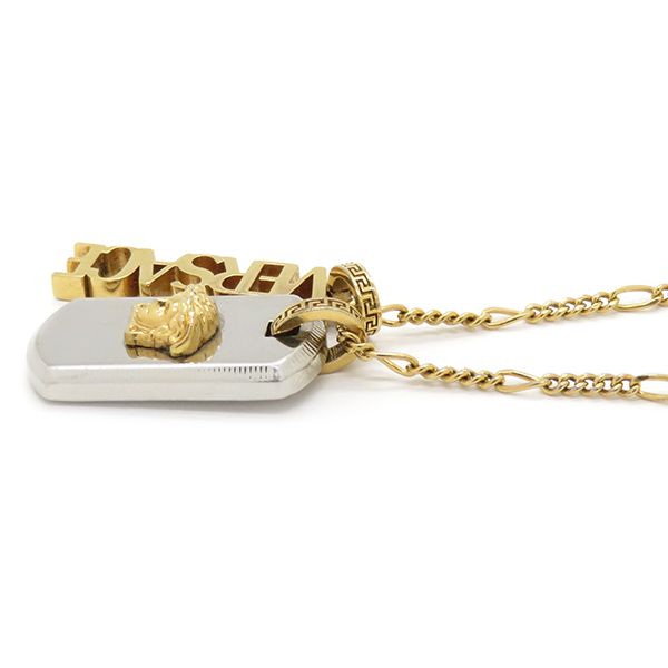ヴェルサーチ Versace ネックレス メデューサ プレート ロゴ