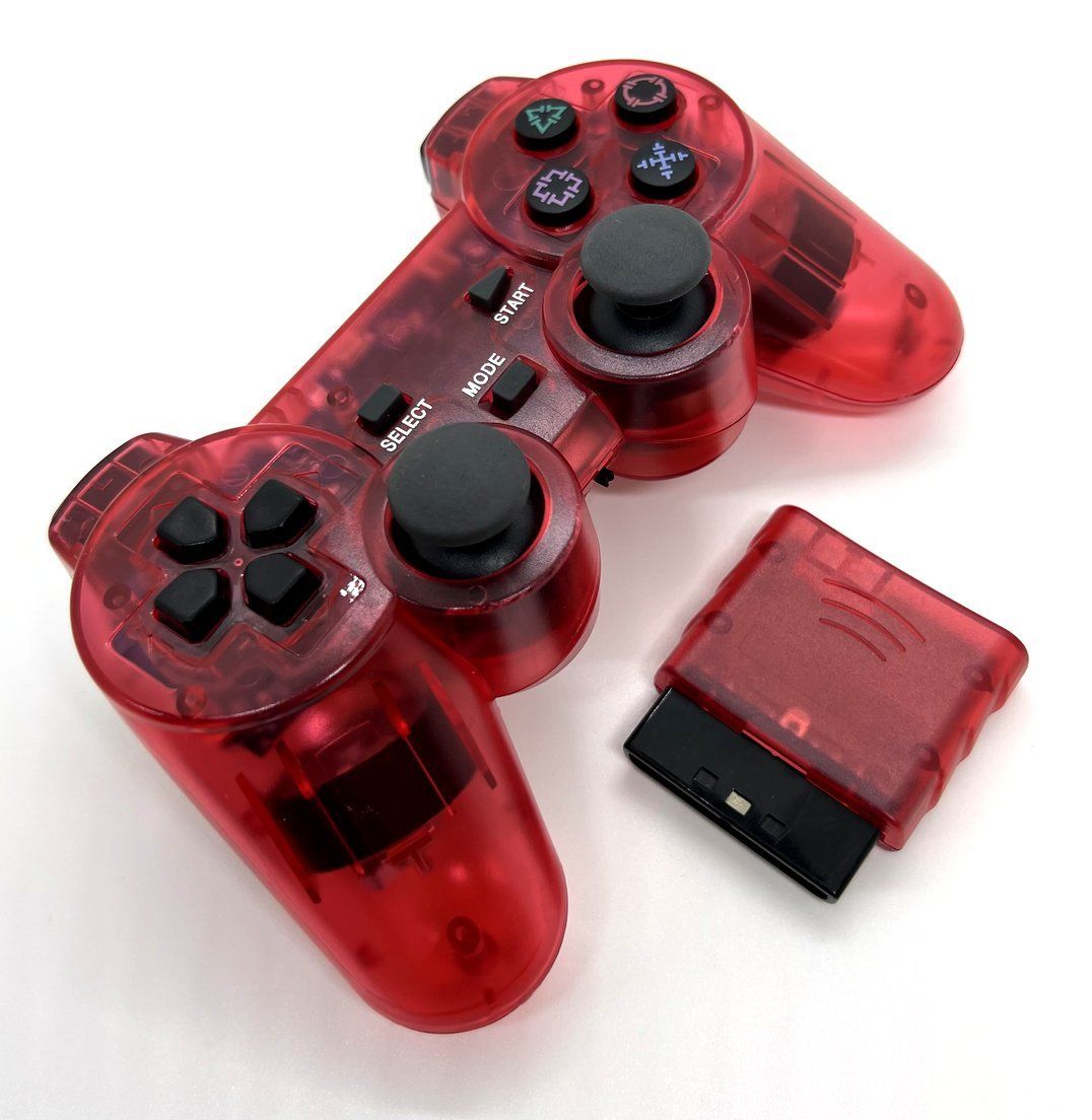 PS2、ワイヤレスコントローラー、 PS2 ワイヤレスコントローラー(クリアグリーン) - メルカリ