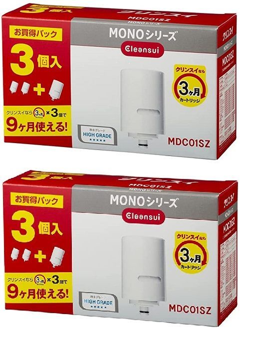 クリンスイ MONOシリーズ 浄水器カートリッジ 3個入MDC01SZ×2 6個
