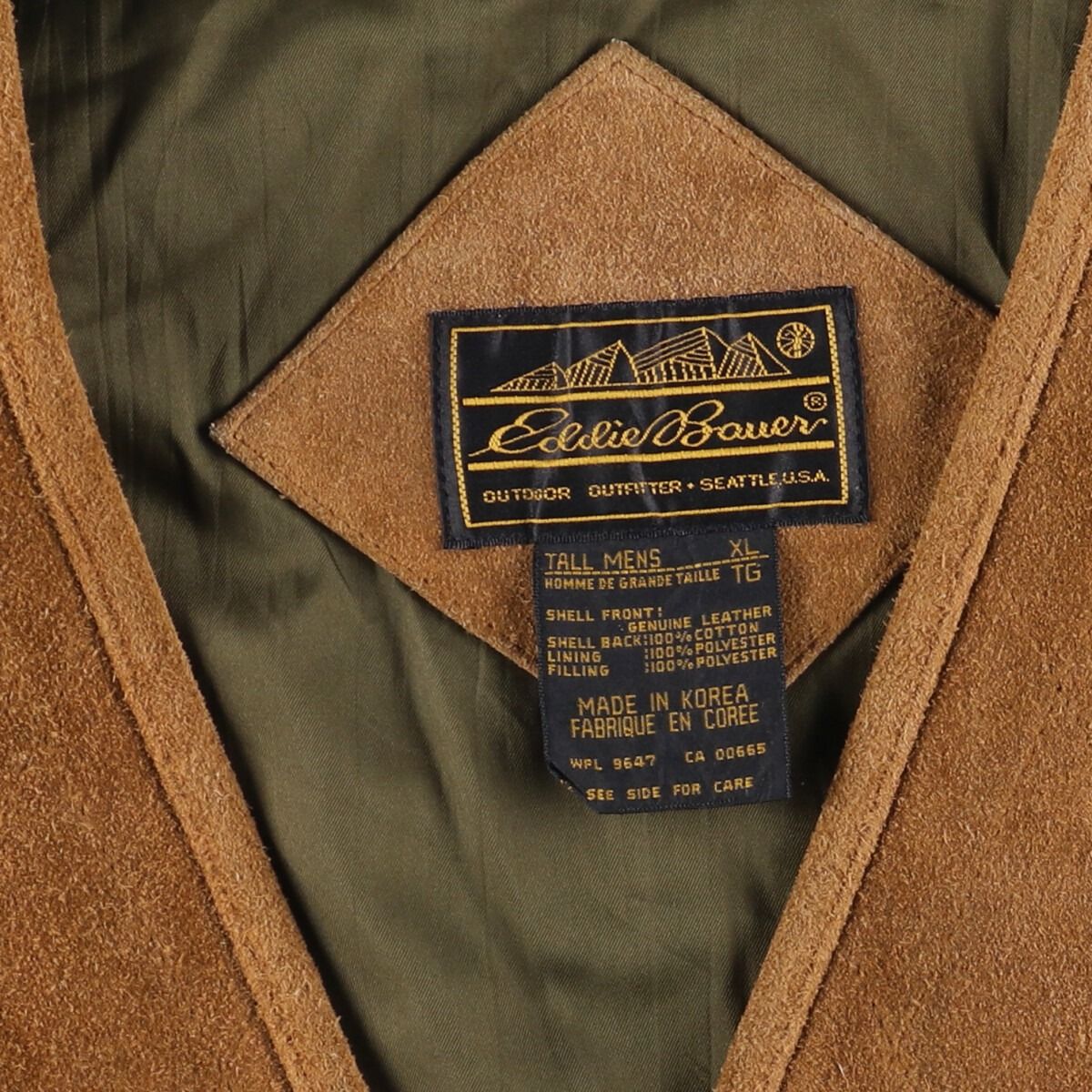 古着 80~90年代 エディーバウアー Eddie Bauer 黒タグ 中綿入り