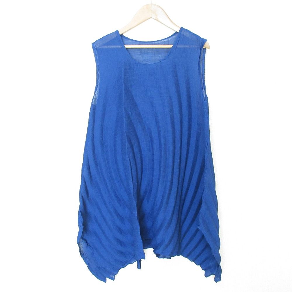 美品 me ISSEY MIYAKE ミー イッセイミヤケ ノースリーブ バウンス