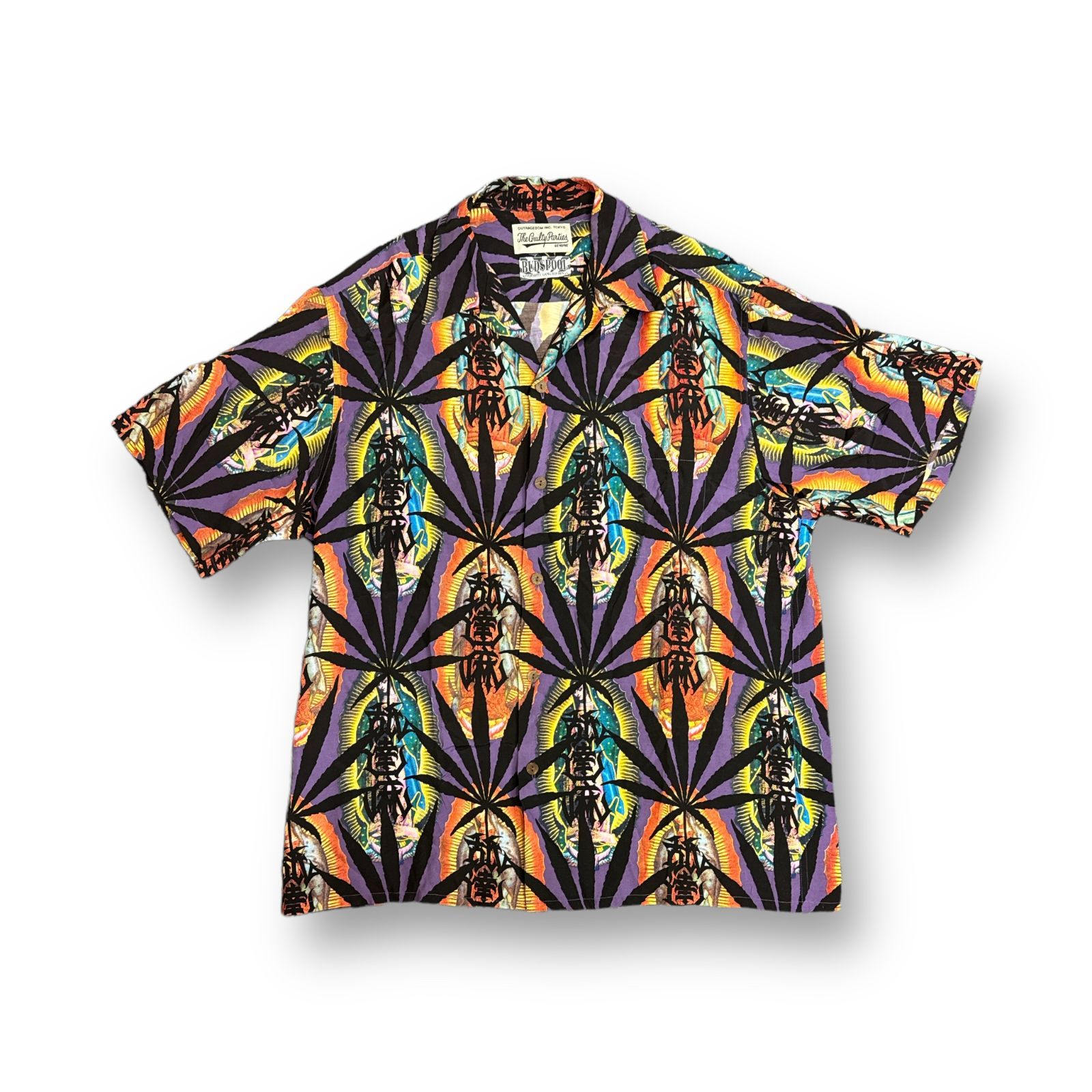 定価38500円 WACKO MARIA 21AW × 舐達磨 HAWAIIAN SHIRT BUDSPOOL  