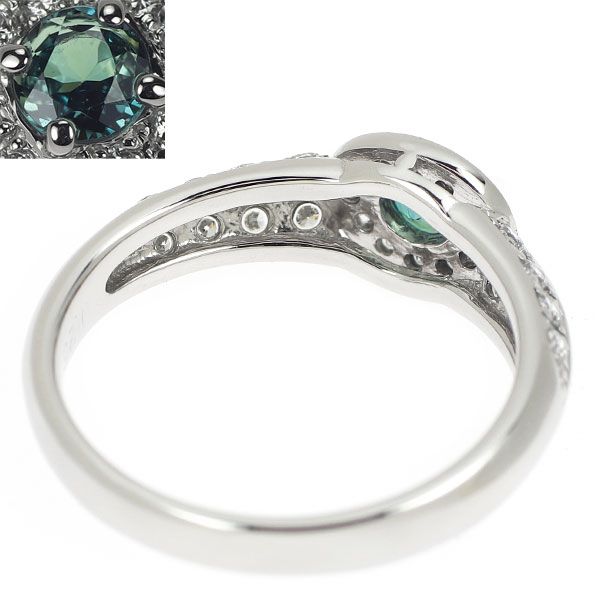 希少 Pt900 アレキサンドライト ダイヤモンド リング 0.26ct D0.31ct  