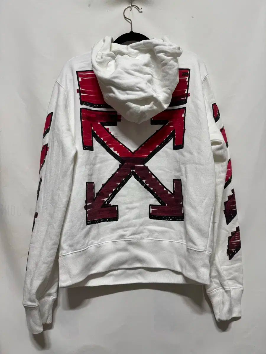 S Off-White オフホワイト マーカー アロー フード付きTシャツ