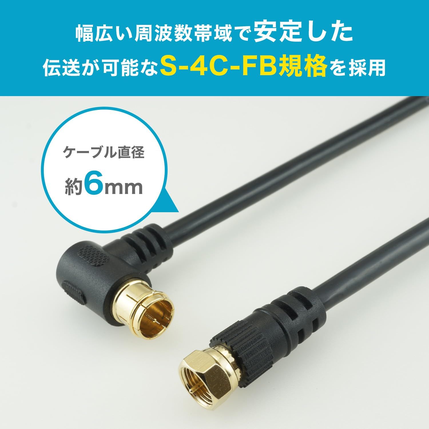 ホーリック 騒がしかっ アンテナケーブル S-4C-FB同軸 1m 【4K8K ホーリック 騒がしかっ アンテナケーブル S-4C-FB同軸 1m 【4K8K