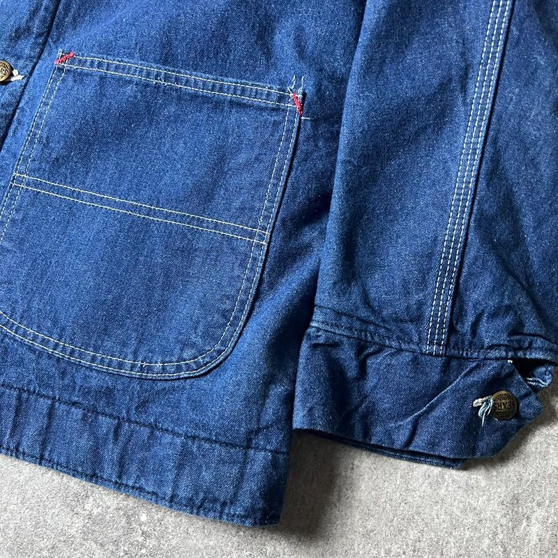 濃紺 70s USA製 Sears Work Leisure ブランケット ライナー デニム