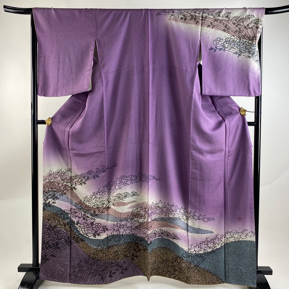 訪問着 保た 身丈164cm 裄丈67cm 正絹 名品 【中古】 