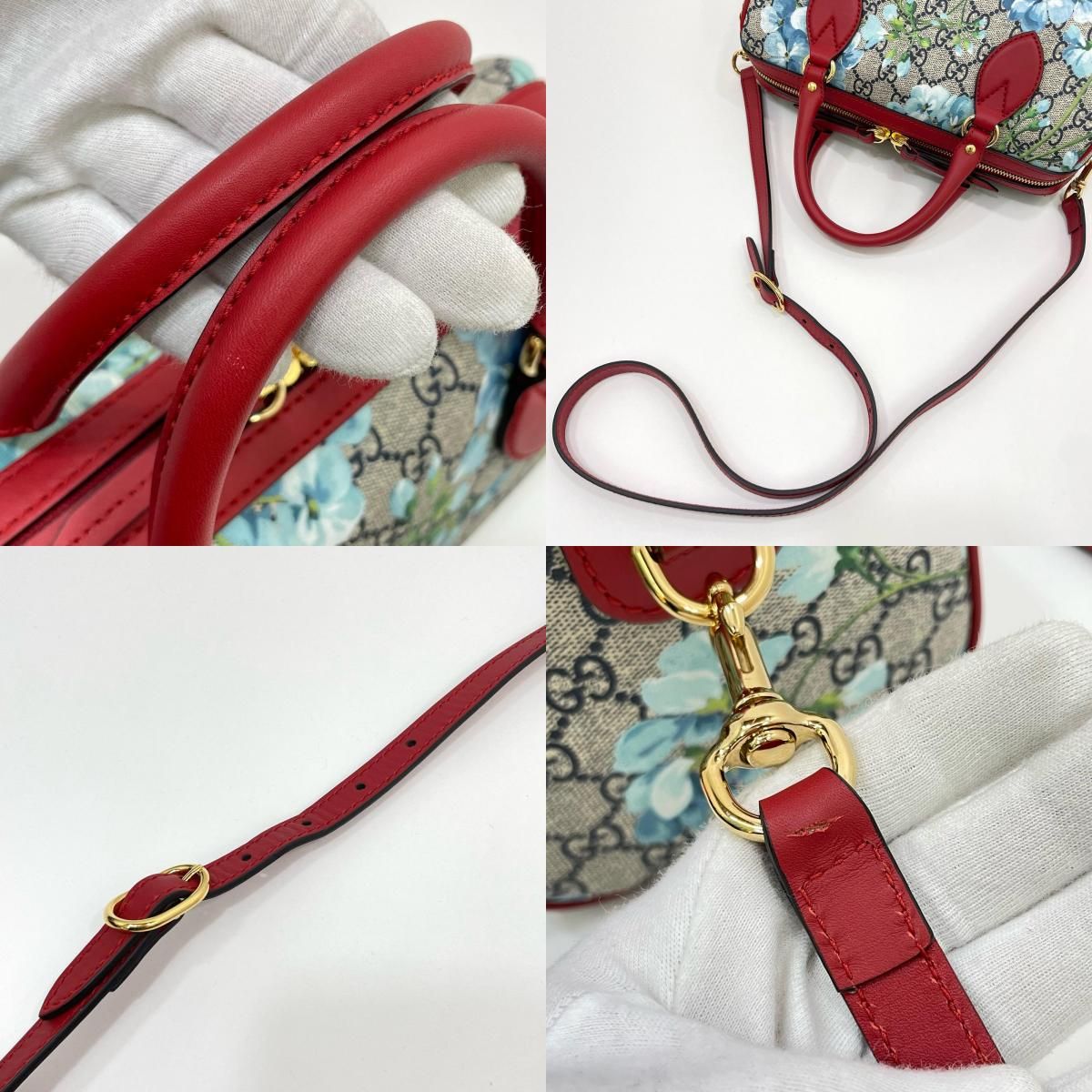 GUCCI グッチ　GGブルームス　ハンドバッグ　546314　ショルダーバッグ GUCCI Floral Blooms Small GG Supreme Monogram Boston Bag